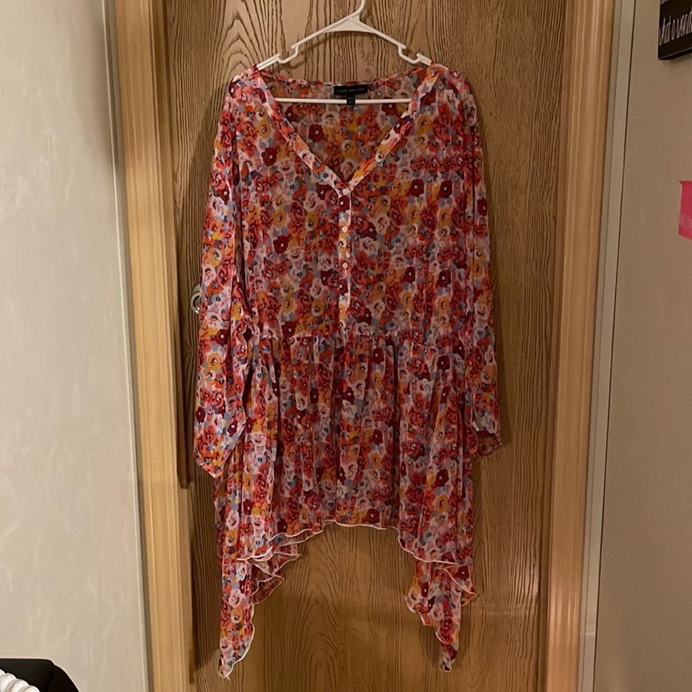 Lane Bryant, sheer tunic